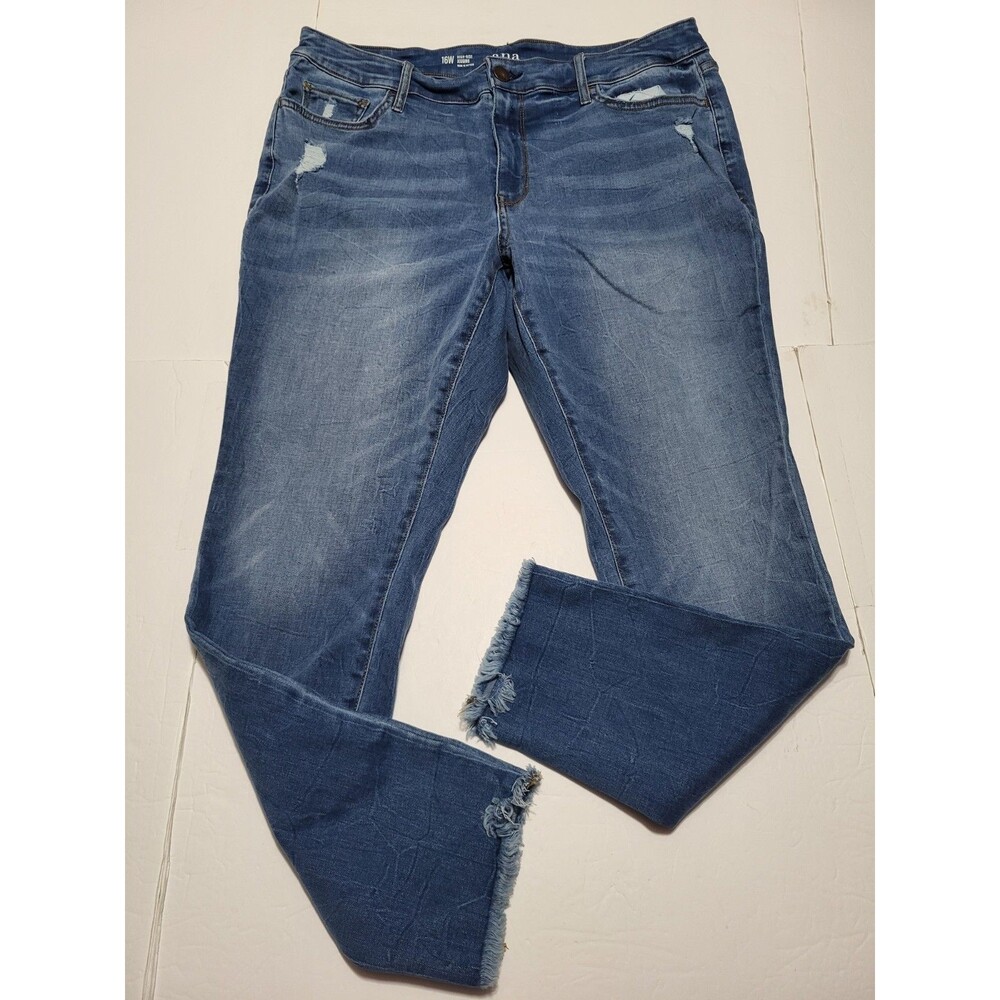 A.N.A A New Approach Jeans Womens 16W Blue Light Wash High Rise Jegging
